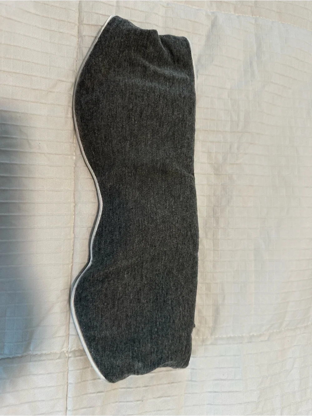Weighted Comfort Gray Sleep Mask with Adjustable Band